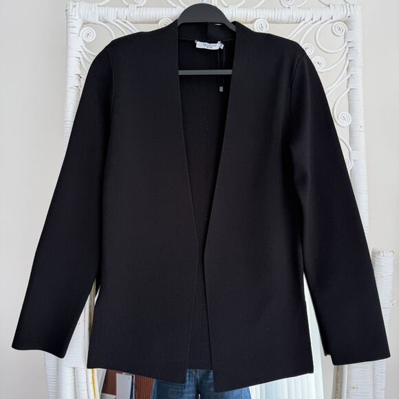 M.M. Lafleur The Woolf Jardigan Womens Large Black Knit Blazer Minimalist Career
